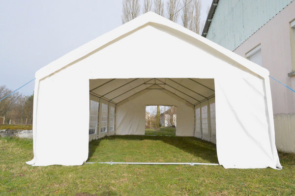 Tente de Réception 5X8M - PVC 480g/m² - Tube 38mm Acier Galvanisé