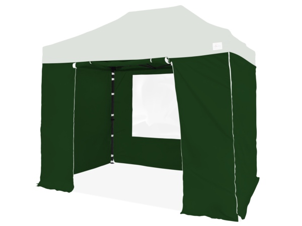 Pack 4 bâches latérales 250g/m² PVC enduit 2x3m Vert Anglais