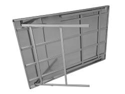 Table aluminium plate avec plateau en alu 150cmx100cm