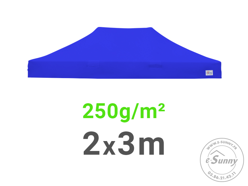 Bâche de toit 250g/m² rechange pour barnum pliant 2x3m