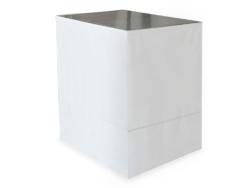 Table Comptoir Pliant Plateau Acier 1m X 70cm avec Jupe Blanche