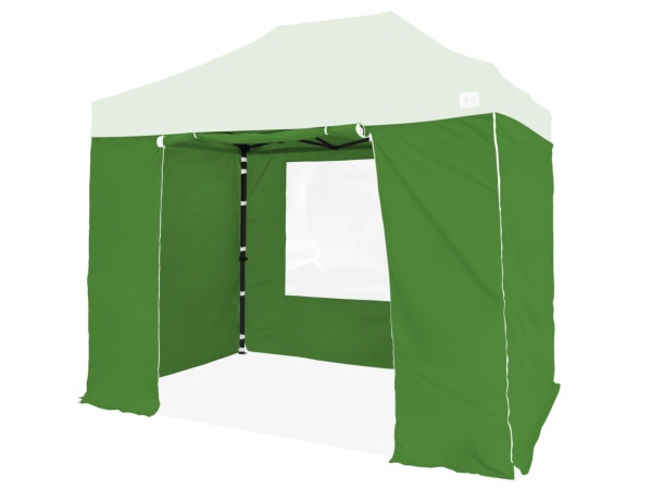 Pack 4 bâches latérales 250g/m² PVC enduit 2x3m Vert Pomme