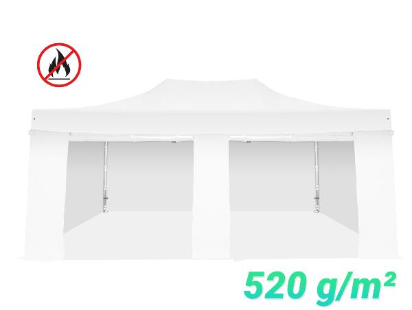 Tente Pliante Aluminium 55mm - 4x6m + Pack latéral avec fermeture