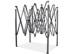 Barnum pliant Acier 30mm - 2x3m avec Pack bâches latérales