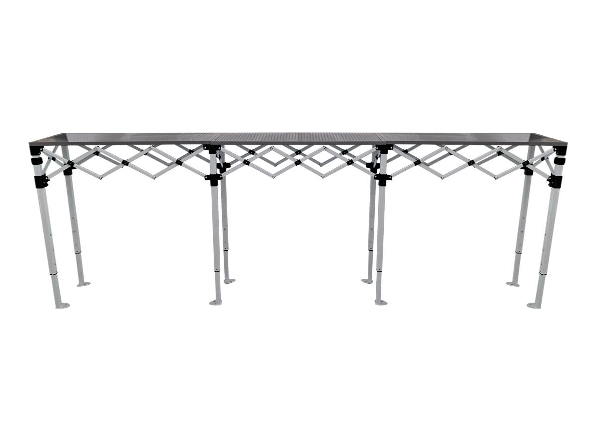 Table Comptoir Pliant Plateau Acier 3m