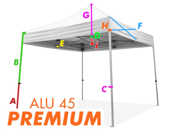 Pièces détachées pour Barnum Pliant ALU 45mm PREMIUM