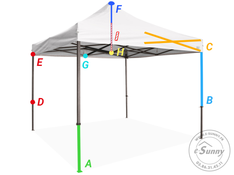 Pièces détachées pour Barnum Pliant acier 40mm