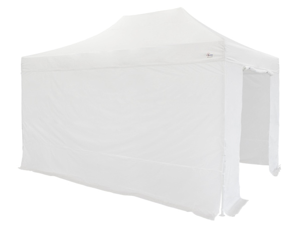 Barnum pliant 30mm - 3x4.5m + Pack bâches latérales Blanc