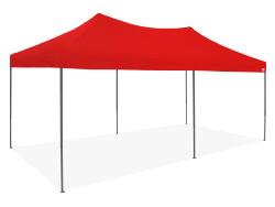 Barnum pliant 30mm - 3x6m + Pack bâches latérales Rouge