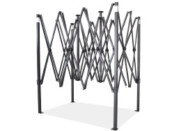 Barnum pliant Acier 30mm - 2x3m avec Pack bâches latérales