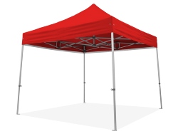 Tente Pliante bâche 320g/m² tube 45mm ALU 3X3M