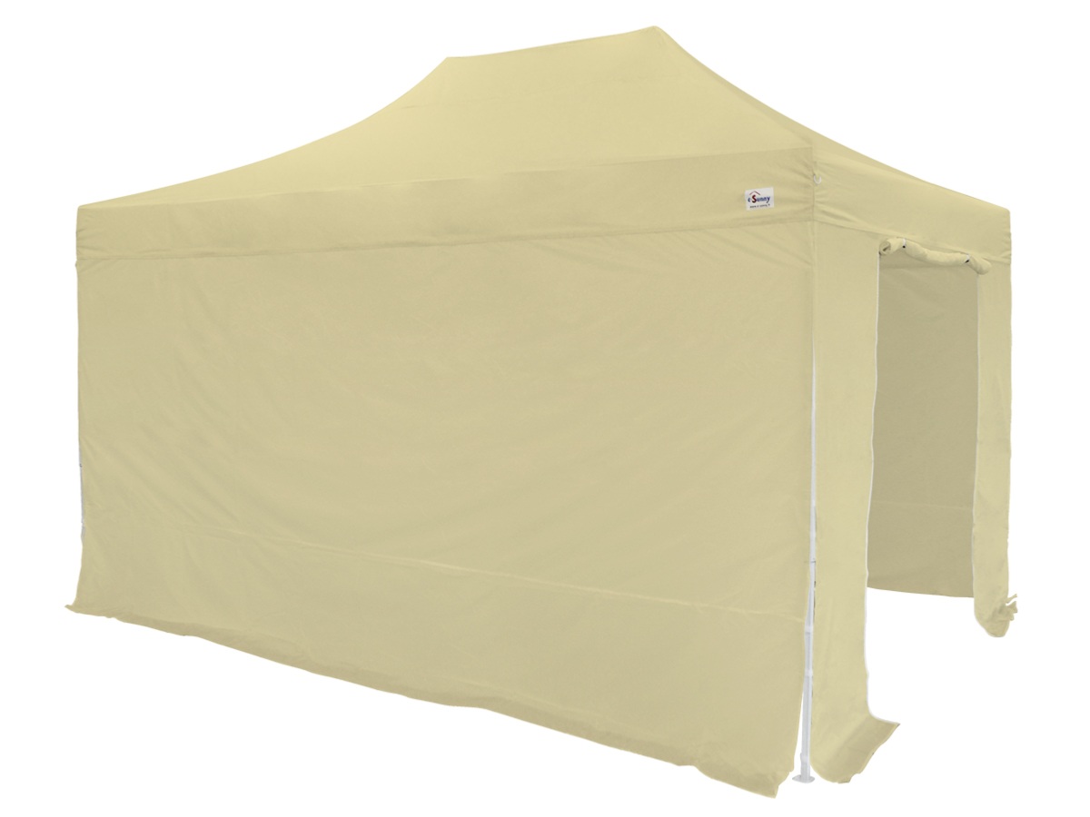 Barnum pliant 30mm - 3x4.5m + Pack bâches latérales Beige