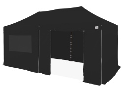Barnum Pliant Acier 40mm - 3x6M + Pack Latéral avec fermeture