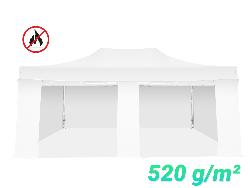 Tente Pliante Aluminium 55mm - 4x6m + Pack latéral avec fermeture