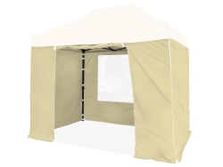 Pack 4 bâches latérales 250g/m² PVC enduit 2x3m  Beige