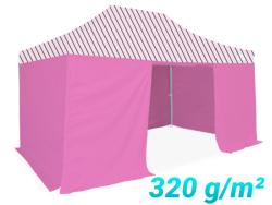 Pack Latéral 4 cotés 3x4.5m 320g/m² | 3 pleines + 1 porte 